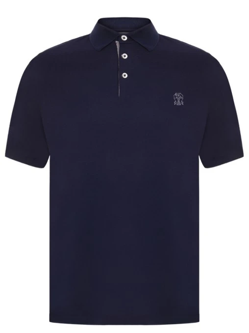 Поло хлопковое BRUNELLO CUCINELLI