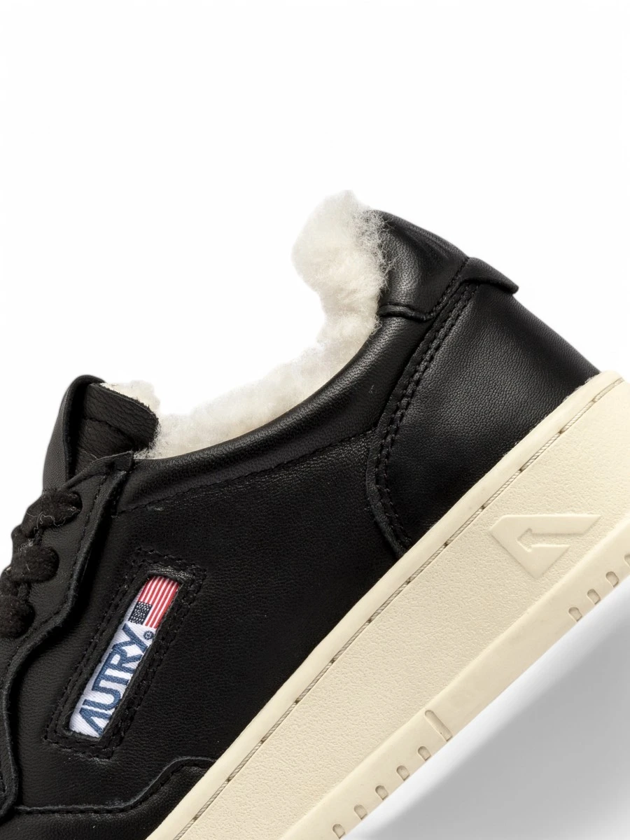 Кеды кожаные на меху