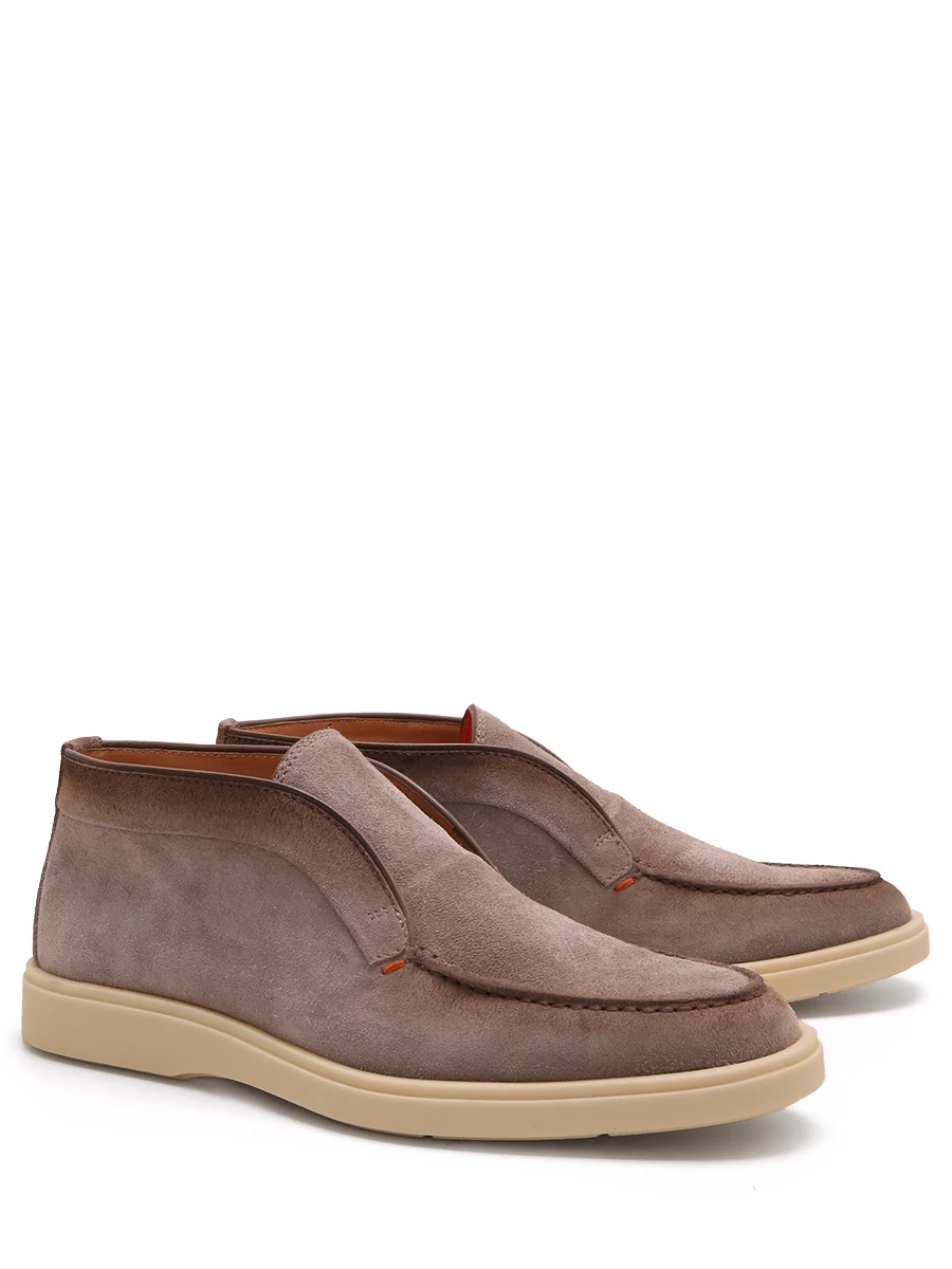 Лоферы замшевые