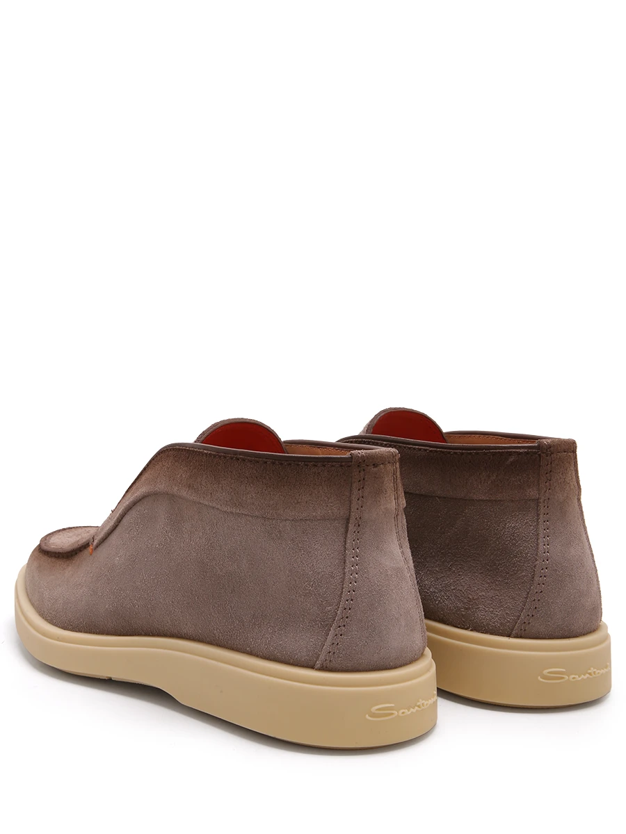 Лоферы замшевые