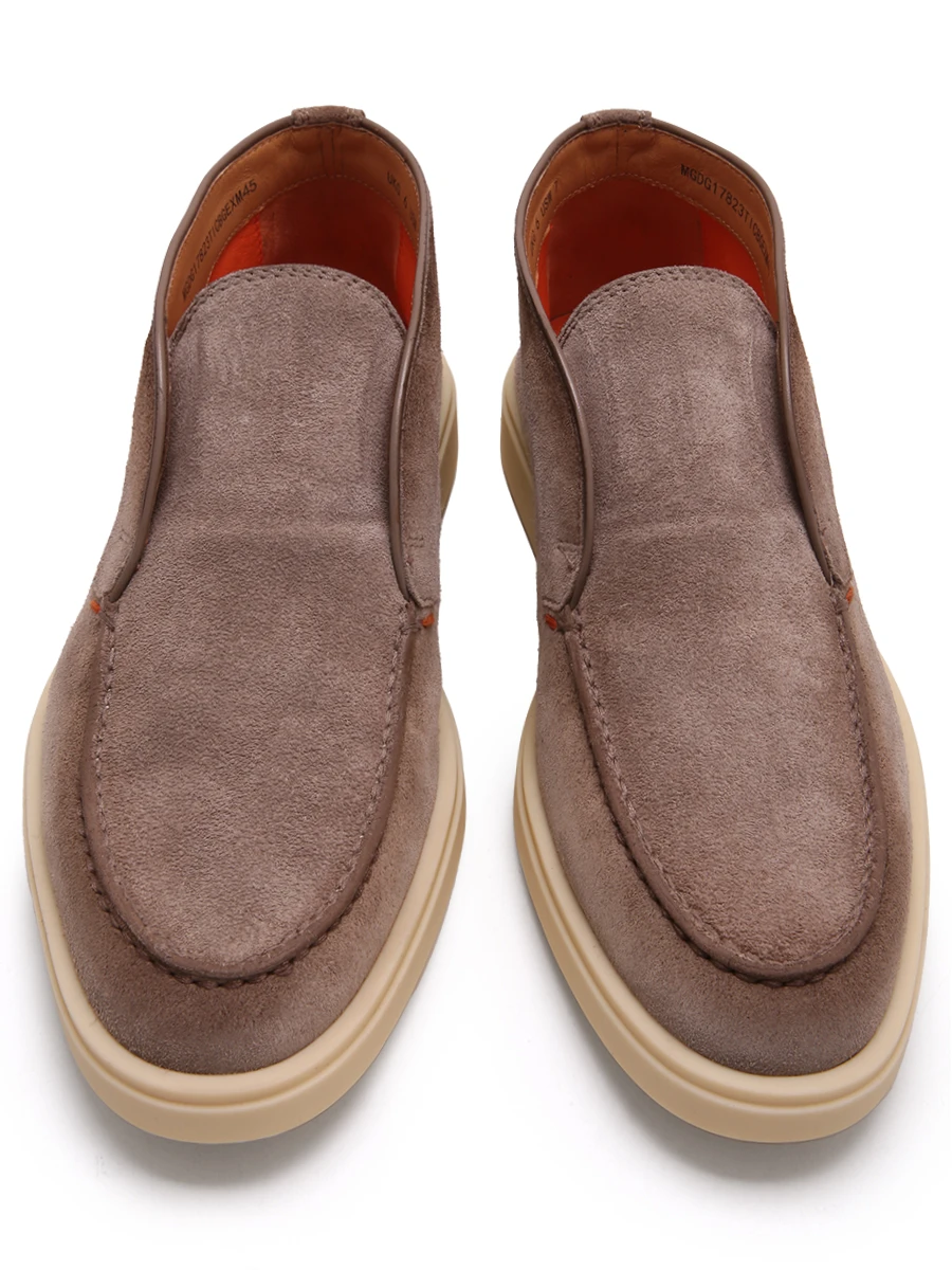 Лоферы замшевые