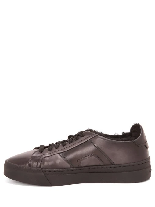 Кеды кожаные на меху SANTONI