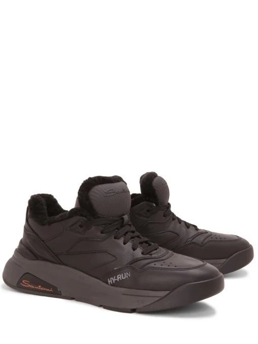 Кроссовки Hy-Run кожаные на меху SANTONI
