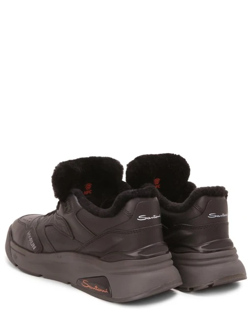 Кроссовки Hy-Run кожаные на меху SANTONI