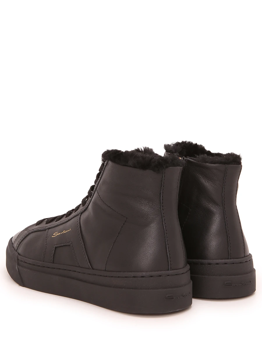 Кеды кожаные на меху