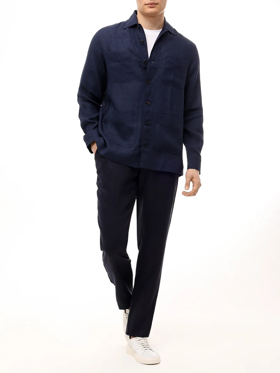 Рубашка Regular Fit льняная