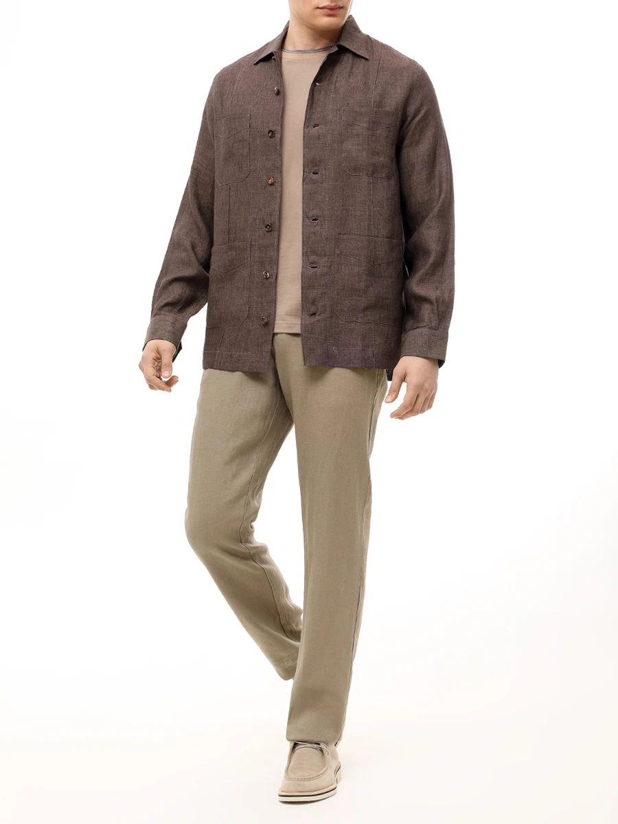 Рубашка Regular Fit льняная