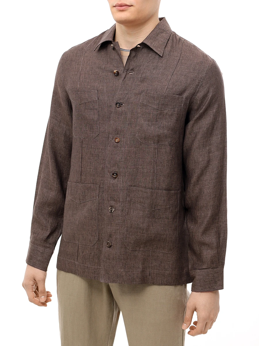 Рубашка Regular Fit льняная