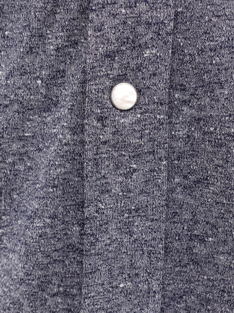 Рубашка Slim Fit из хлопка и льна