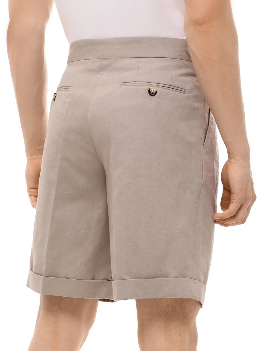 Шорты из хлопка и льна