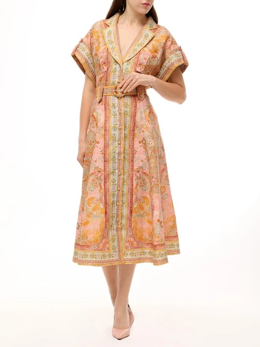 Платье льняное ZIMMERMANN