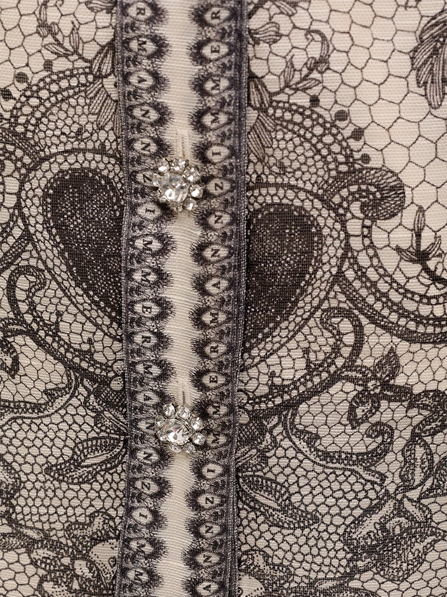 Блуза из шелка и льна