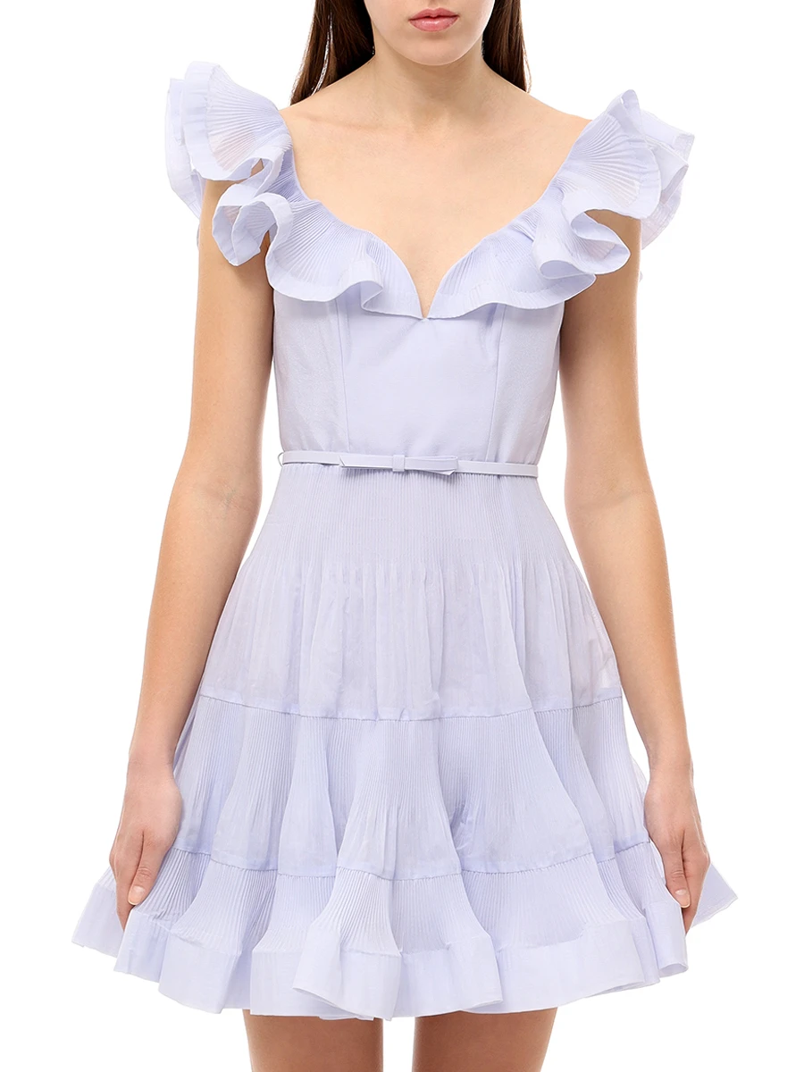 Платье однотонное