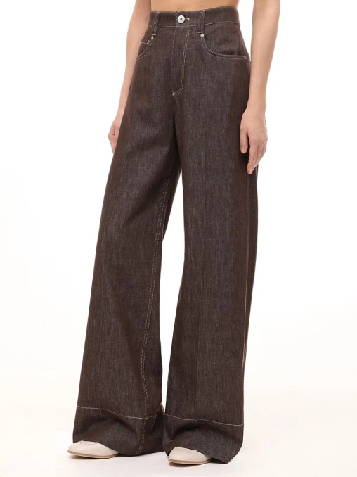 Джинсы хлопковые BRUNELLO CUCINELLI