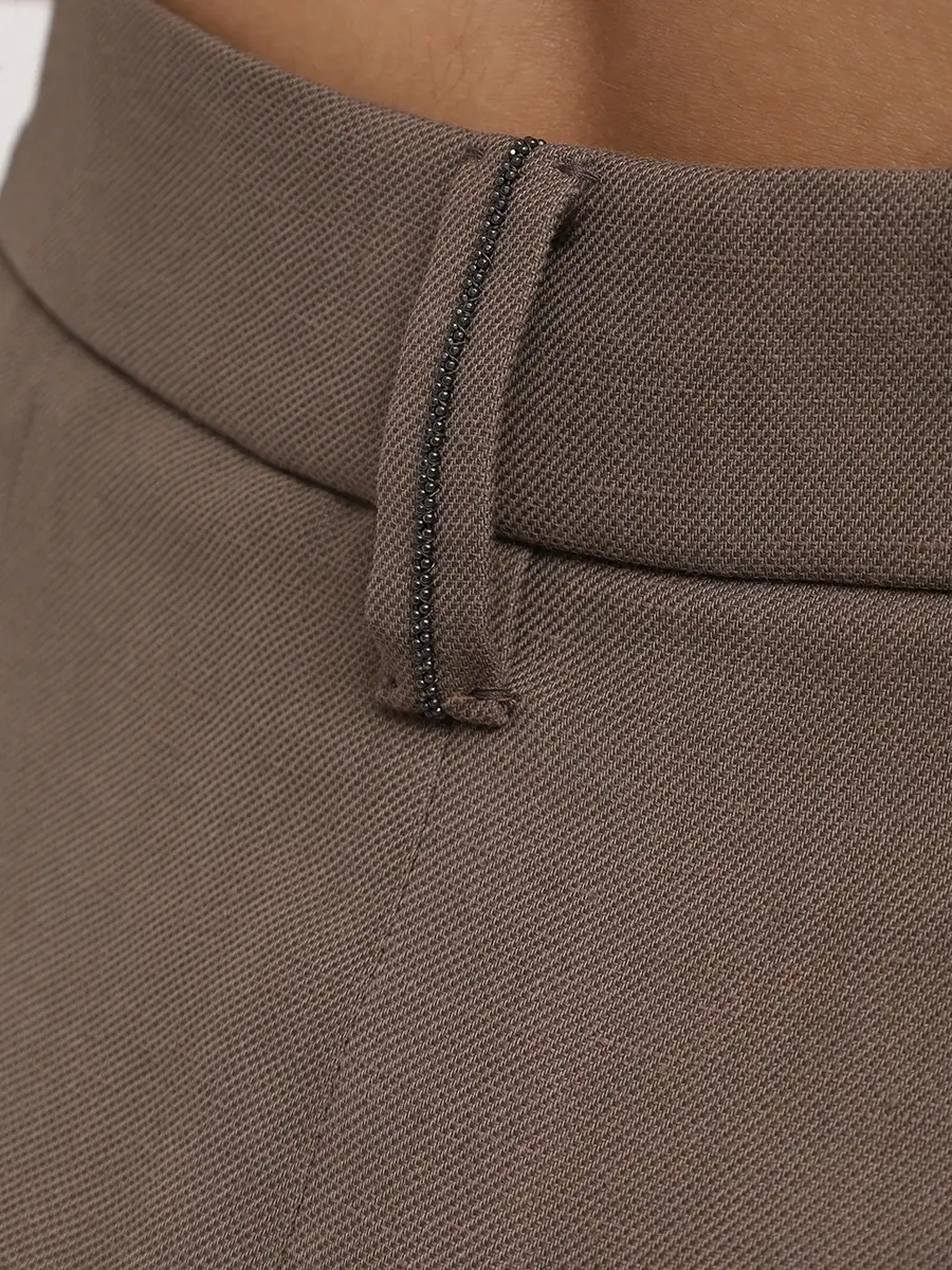 Брюки из вискозы и льна