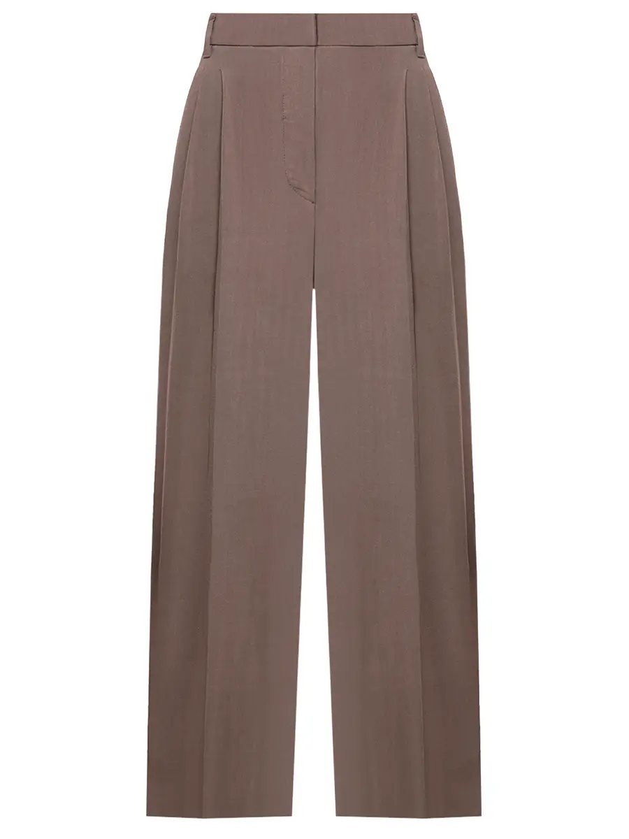 Брюки из вискозы и льна