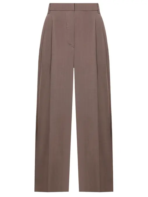 Брюки из вискозы и льна BRUNELLO CUCINELLI