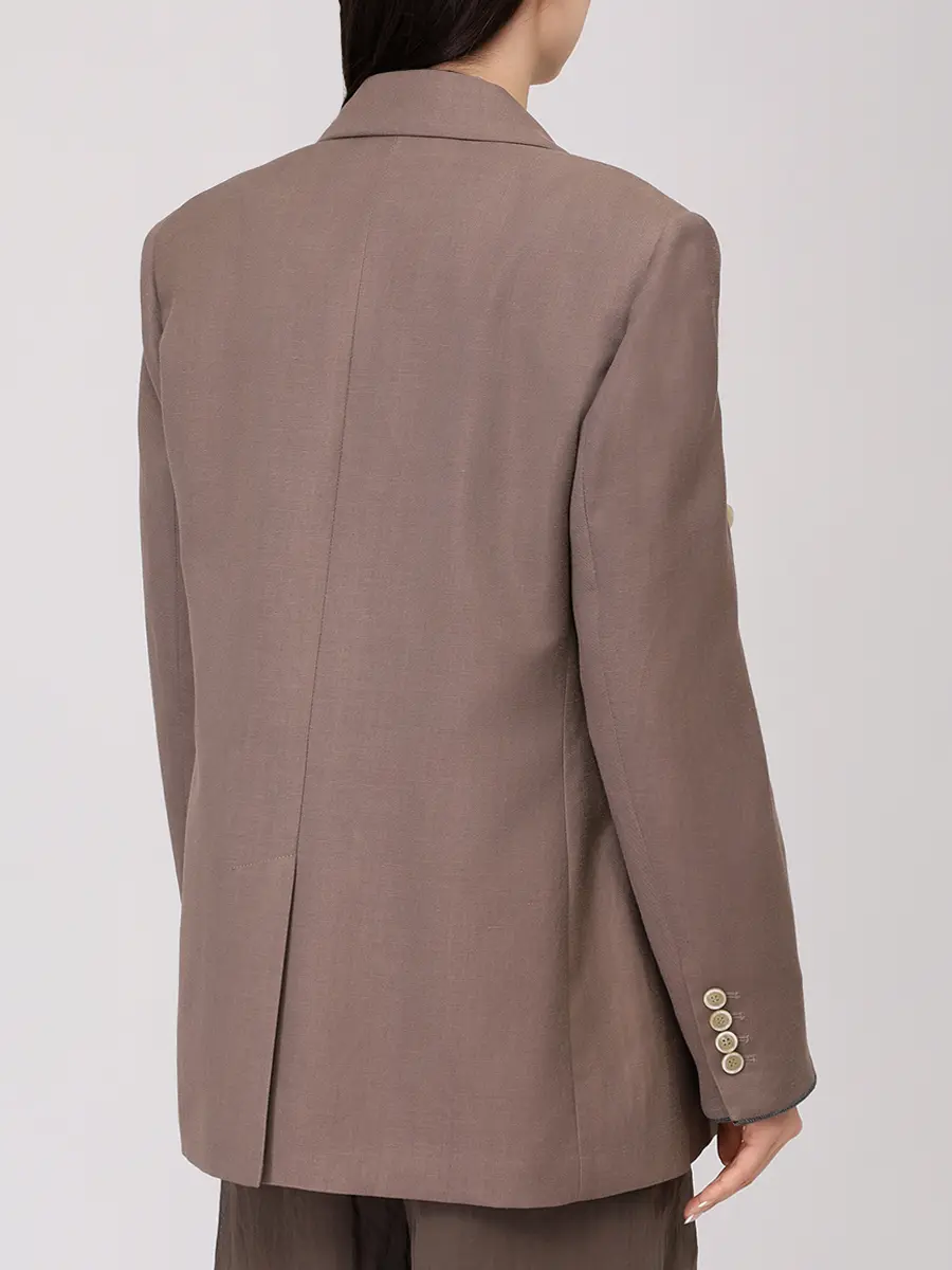Пиджак из вискозы и льна