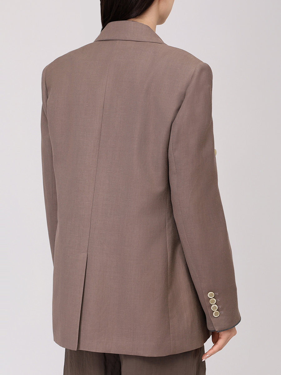 Пиджак из вискозы и льна