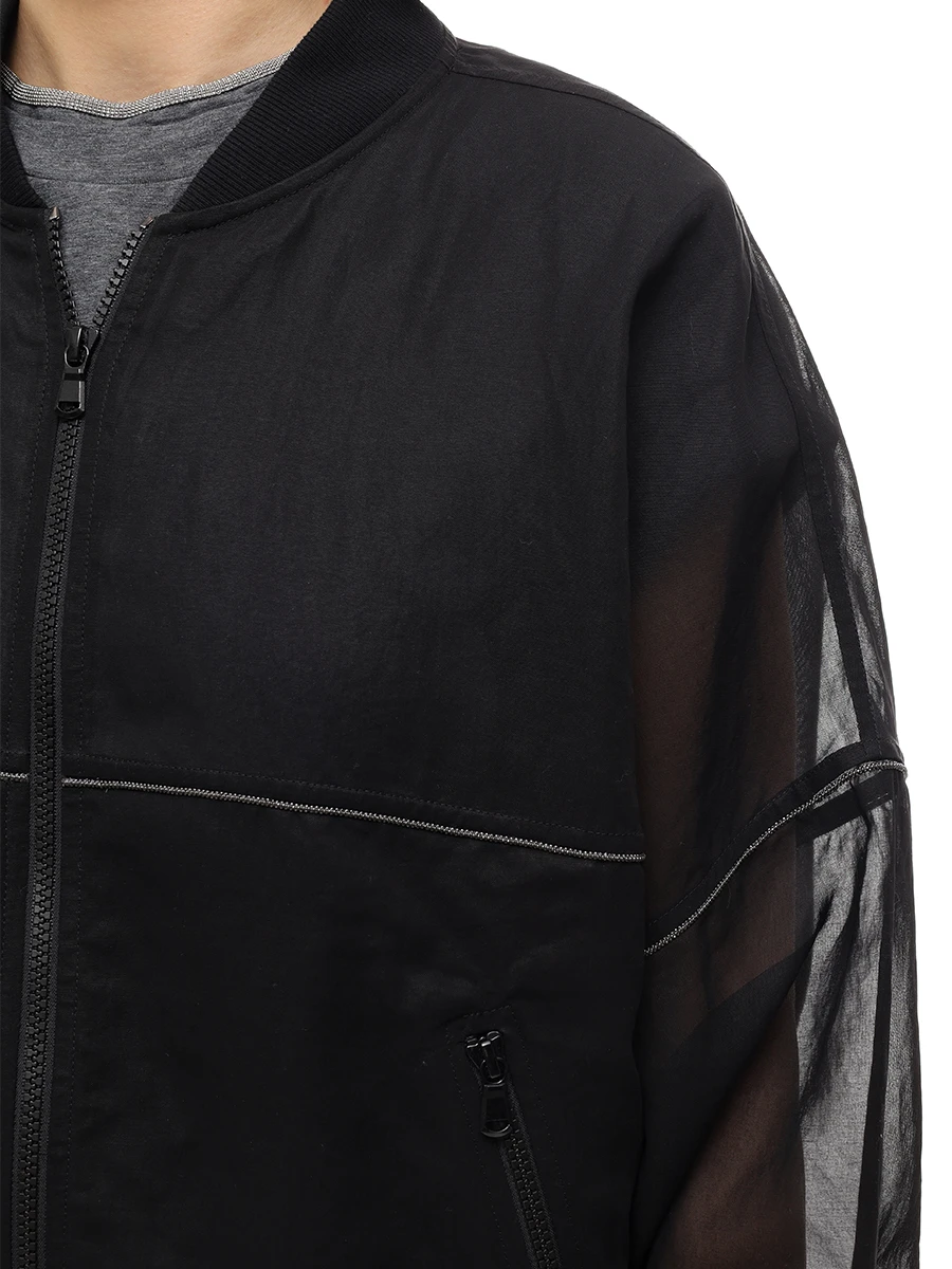 Бомбер комбинированный