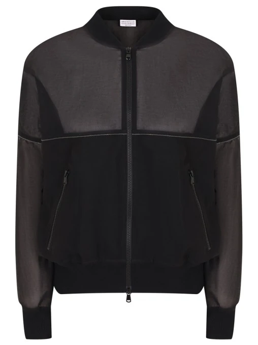 Бомбер комбинированный BRUNELLO CUCINELLI