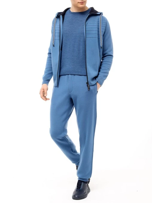 Брюки из шерсти и хлопка JOHNNY MANGLANI