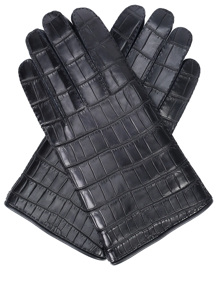 Перчатки из кожи крокодила