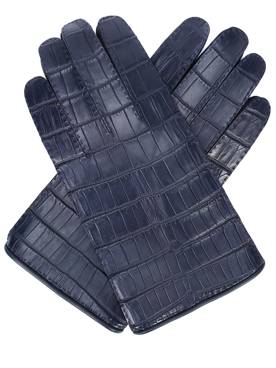 Перчатки из кожи крокодила