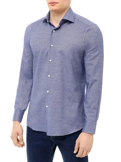 Рубашка Slim Fit хлопковая JOHNNY MANGLANI