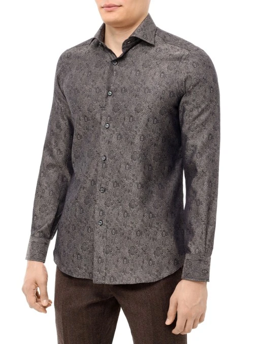 Рубашка Slim Fit хлопковая JOHNNY MANGLANI