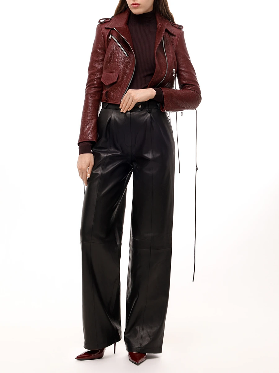 Брюки кожаные