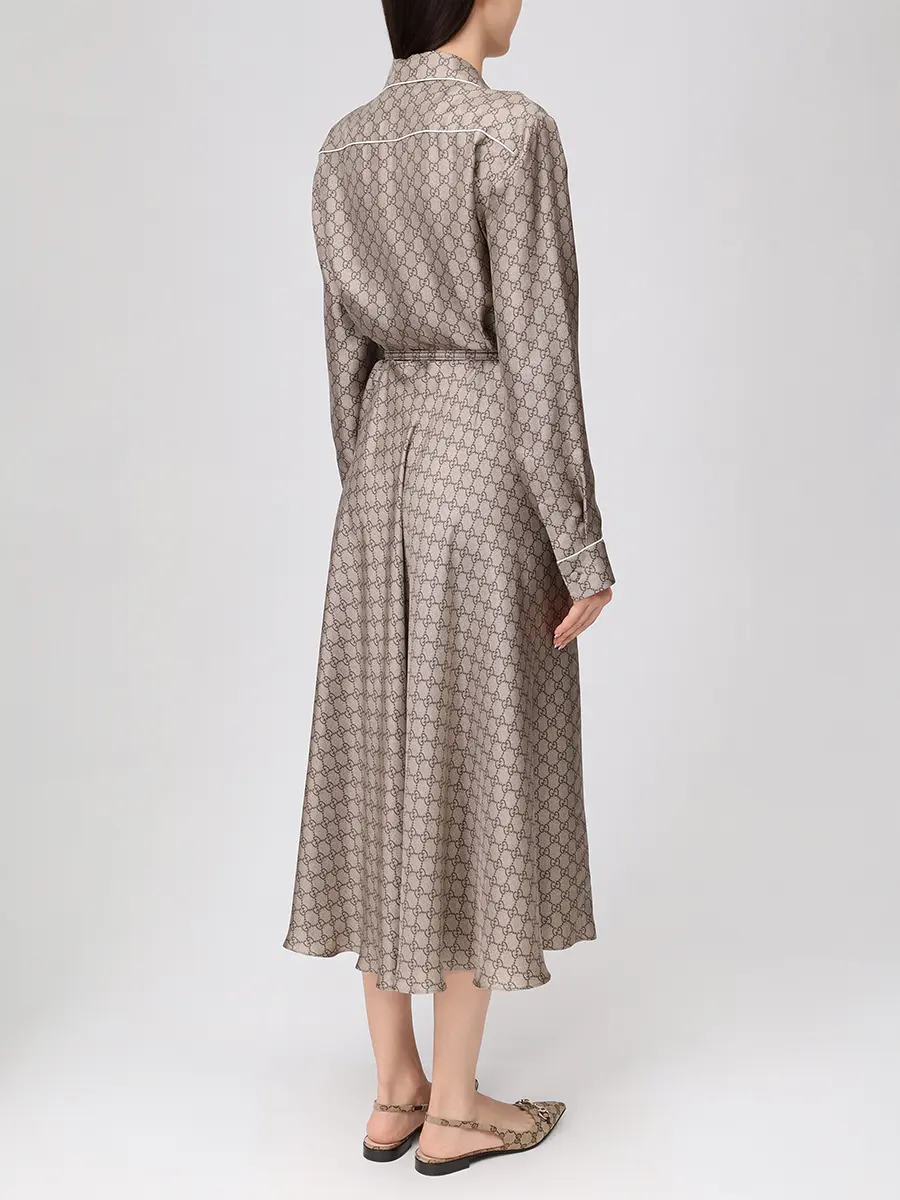 Платье шелковое