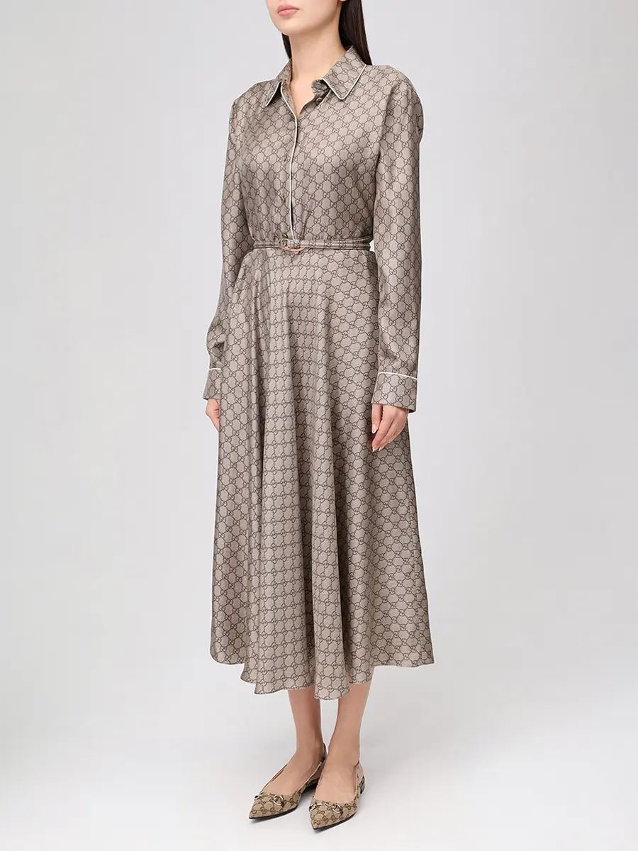 Платье шелковое