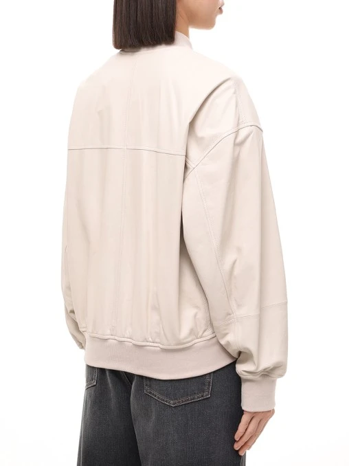 Куртка кожаная BRUNELLO CUCINELLI