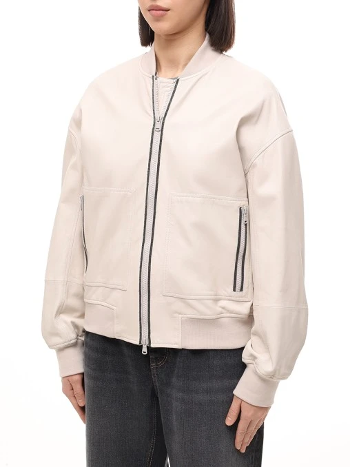 Куртка кожаная BRUNELLO CUCINELLI