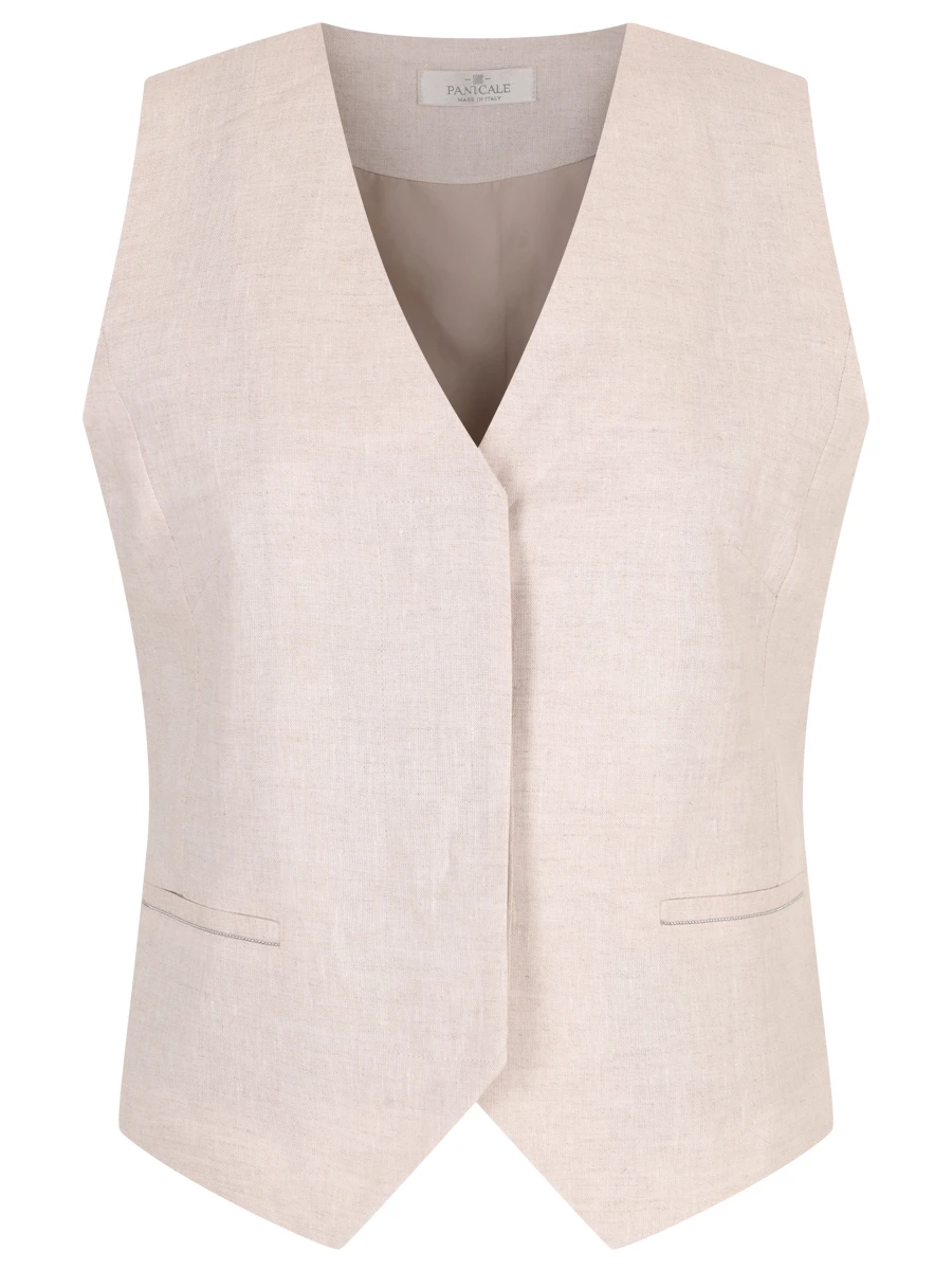 Жилет льняной