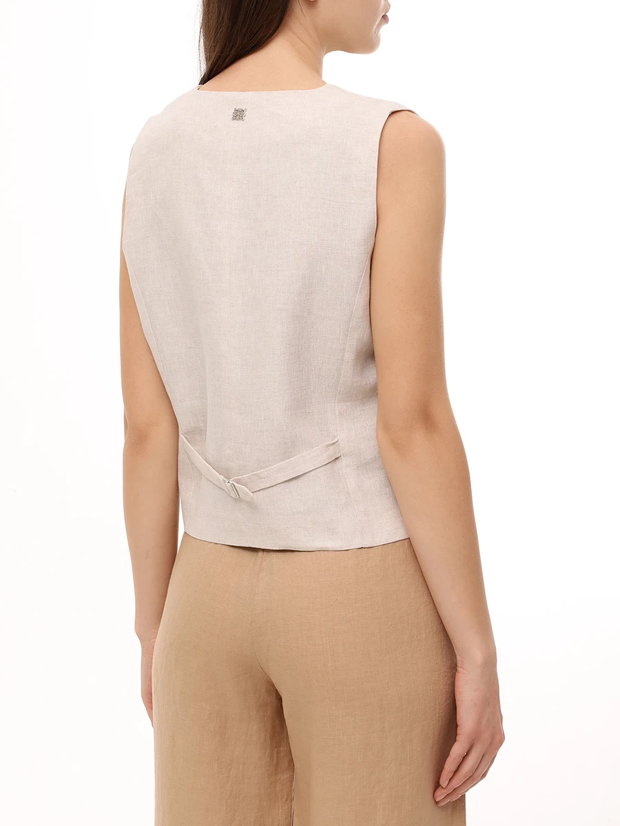 Жилет льняной