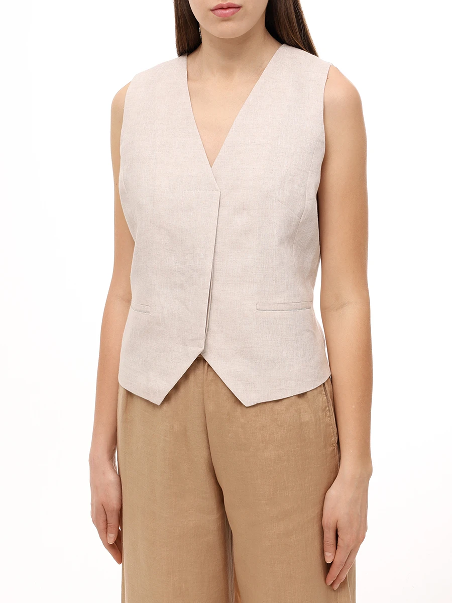 Жилет льняной