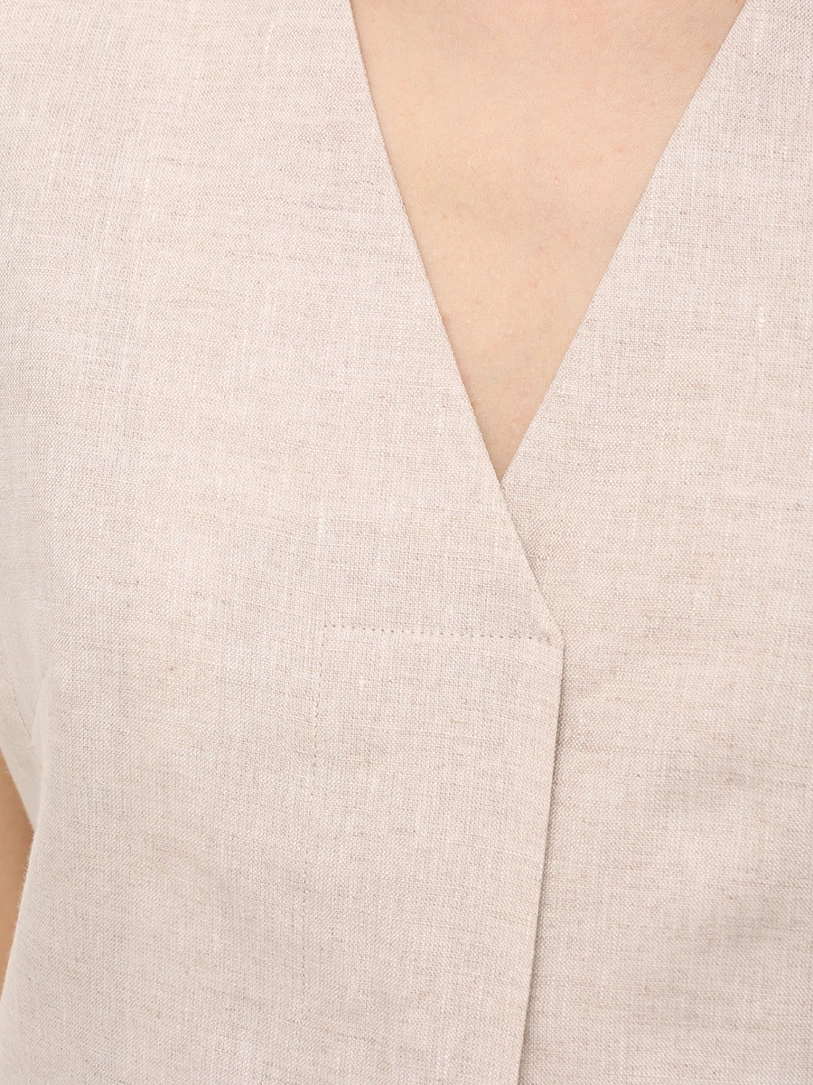 Жилет льняной