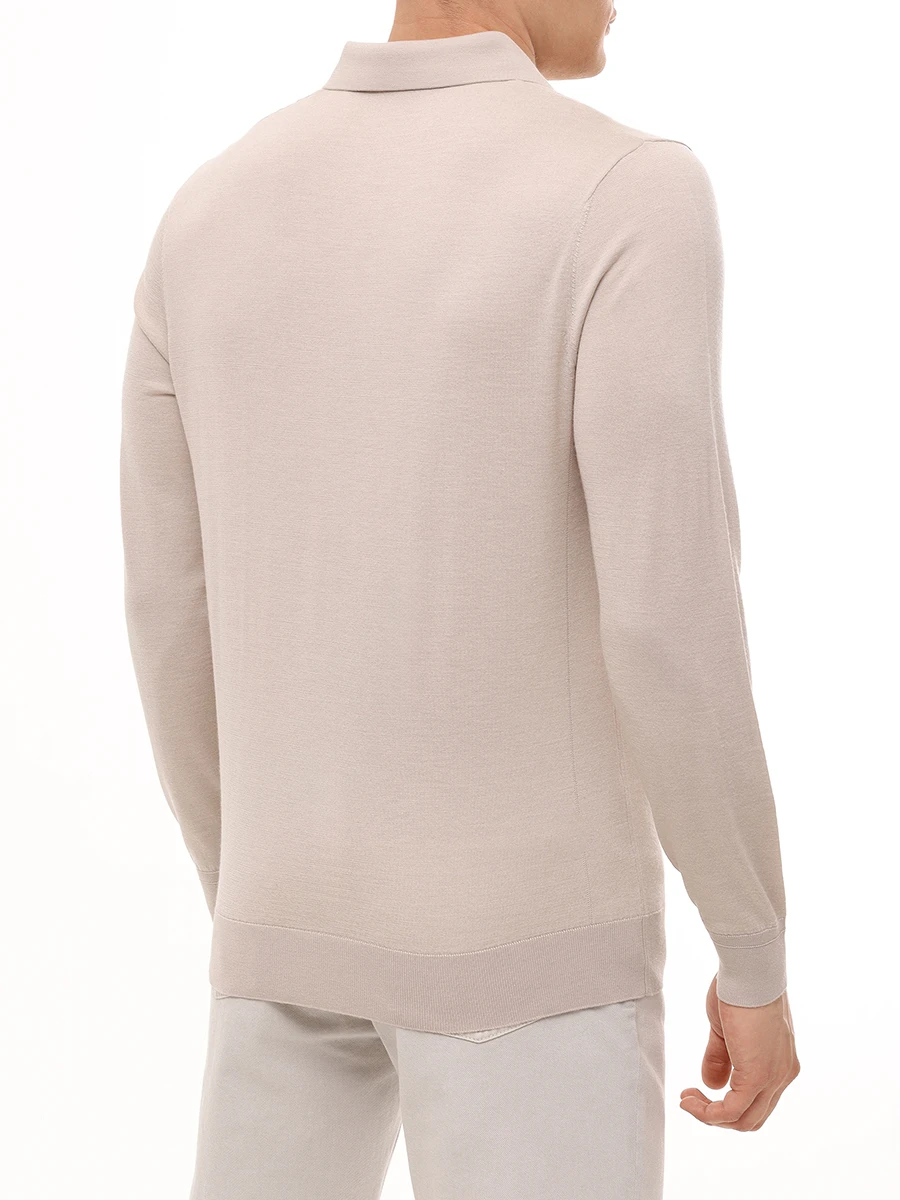 Поло из шерсти и шелка