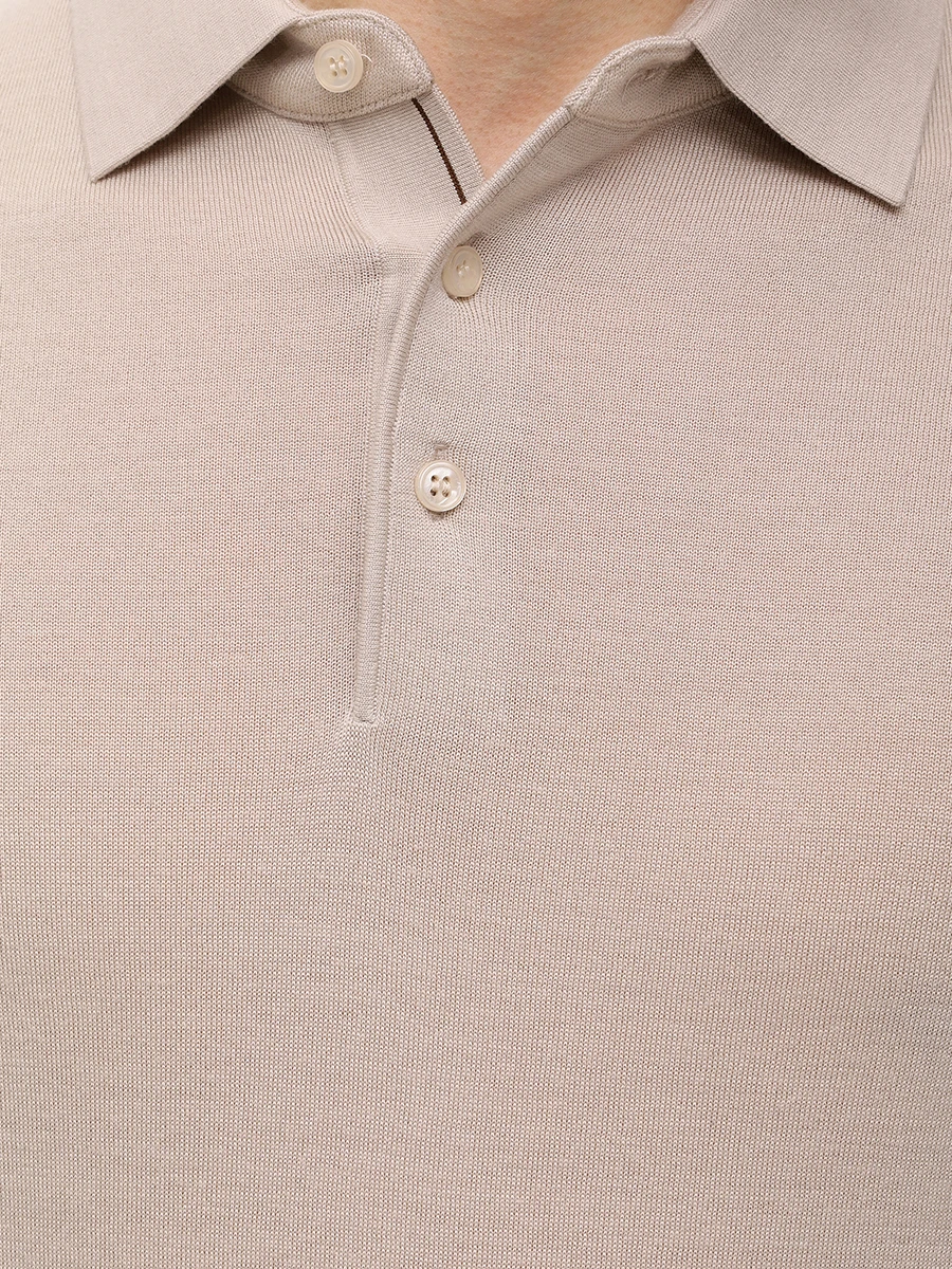 Поло из шерсти и шелка