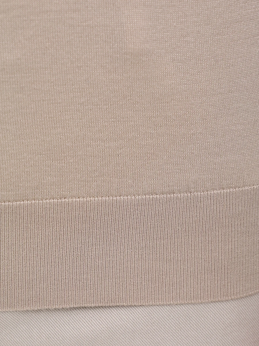 Поло из шерсти и шелка