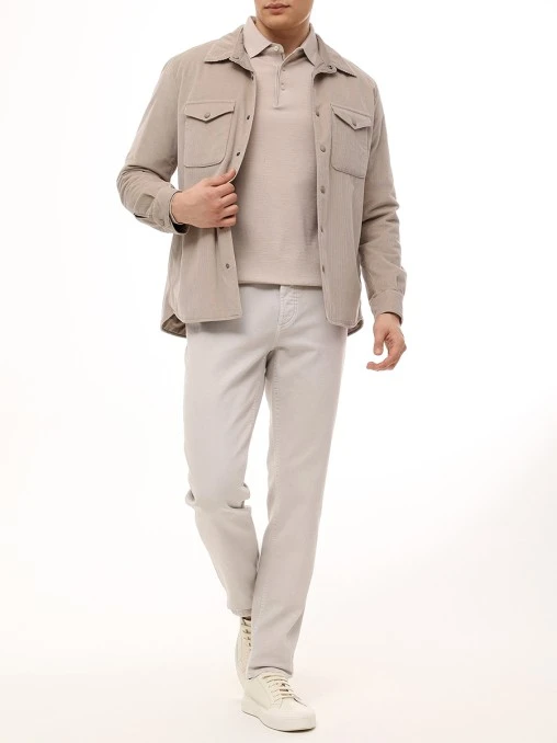 Поло из шерсти и шелка BML