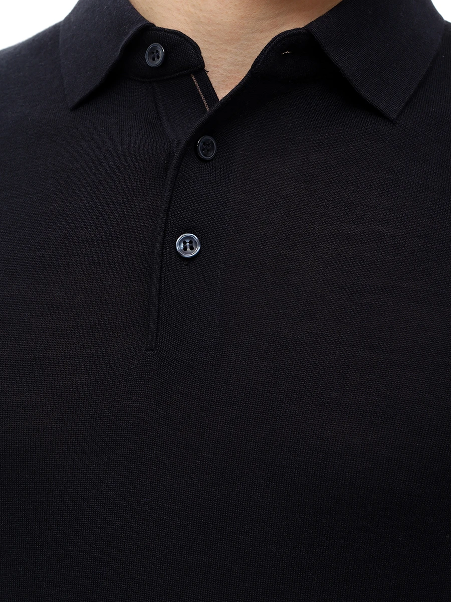 Поло из шерсти и шелка