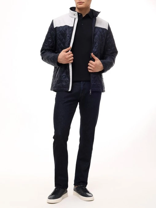 Поло из шерсти и шелка BML