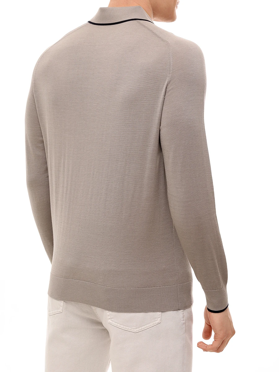 Поло из шелка и хлопка