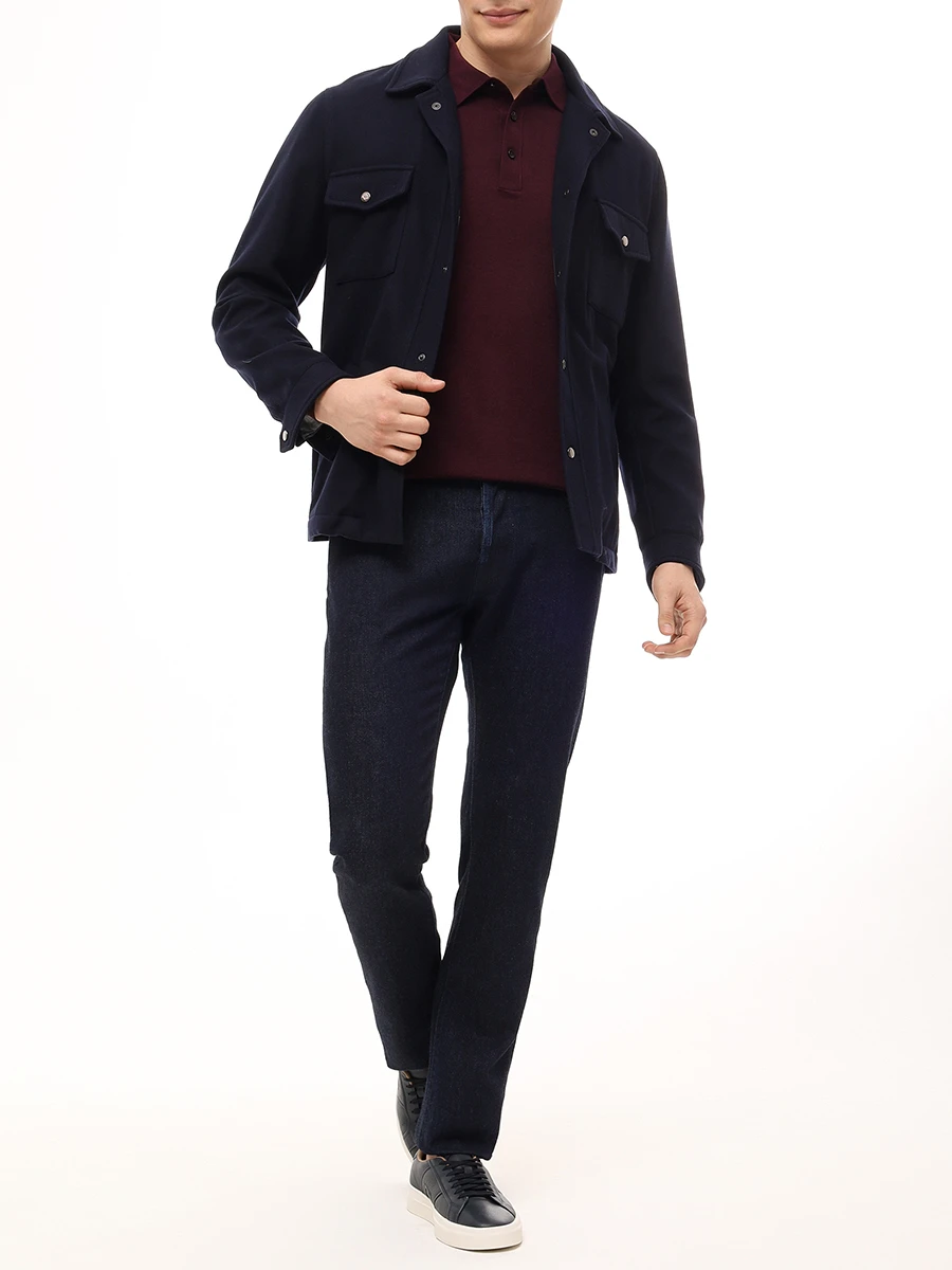 Поло из шелка и хлопка