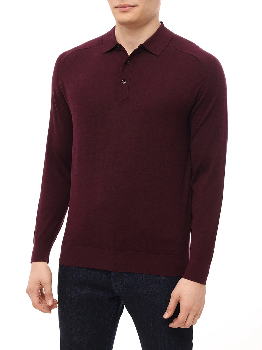 Поло из шелка и хлопка