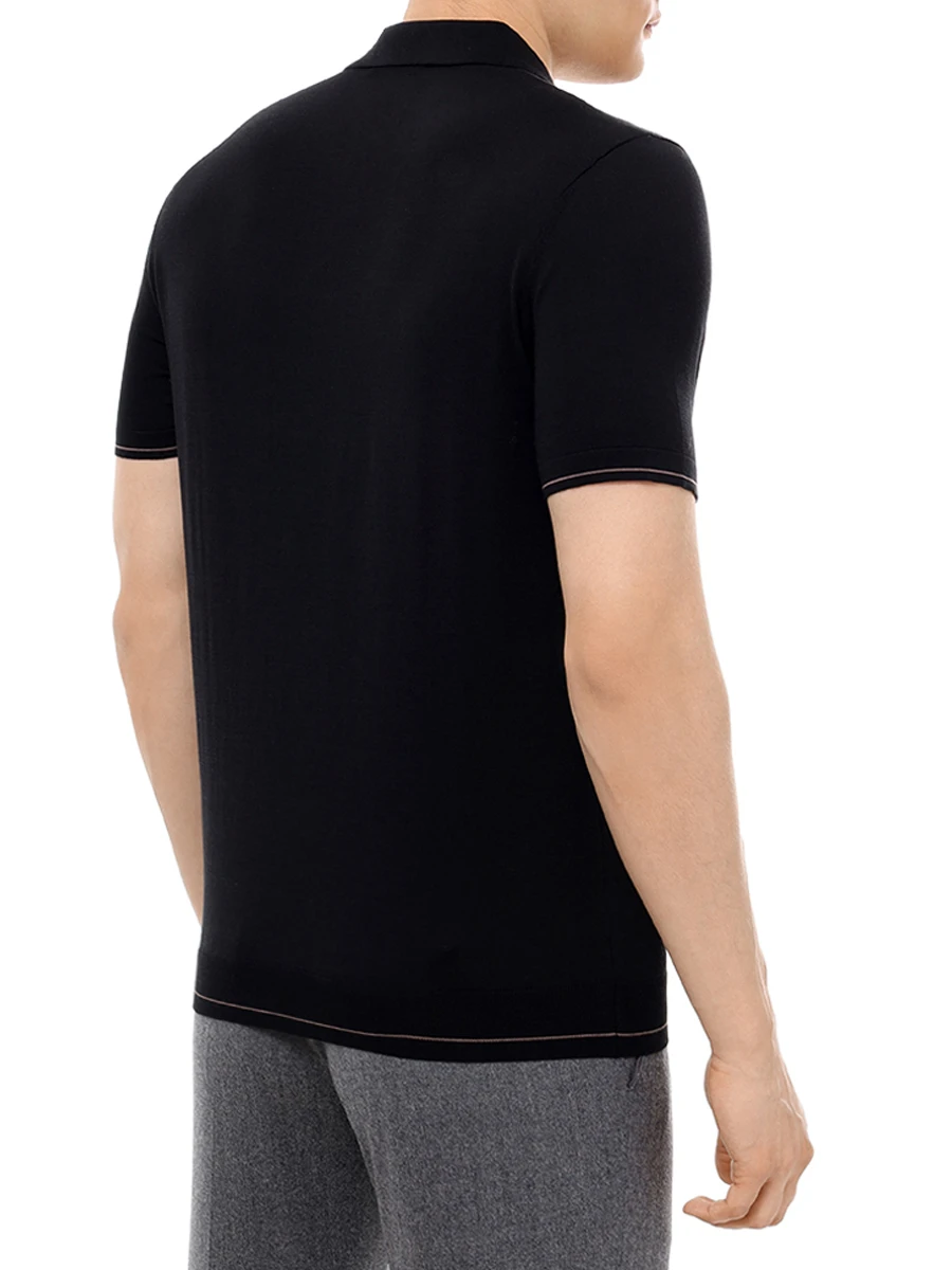 Поло из хлопка и тенселя