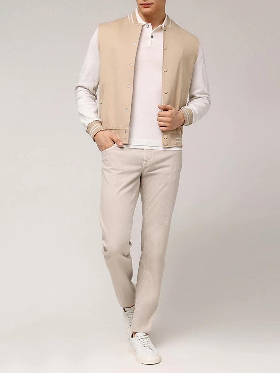 Поло из хлопка и тенселя